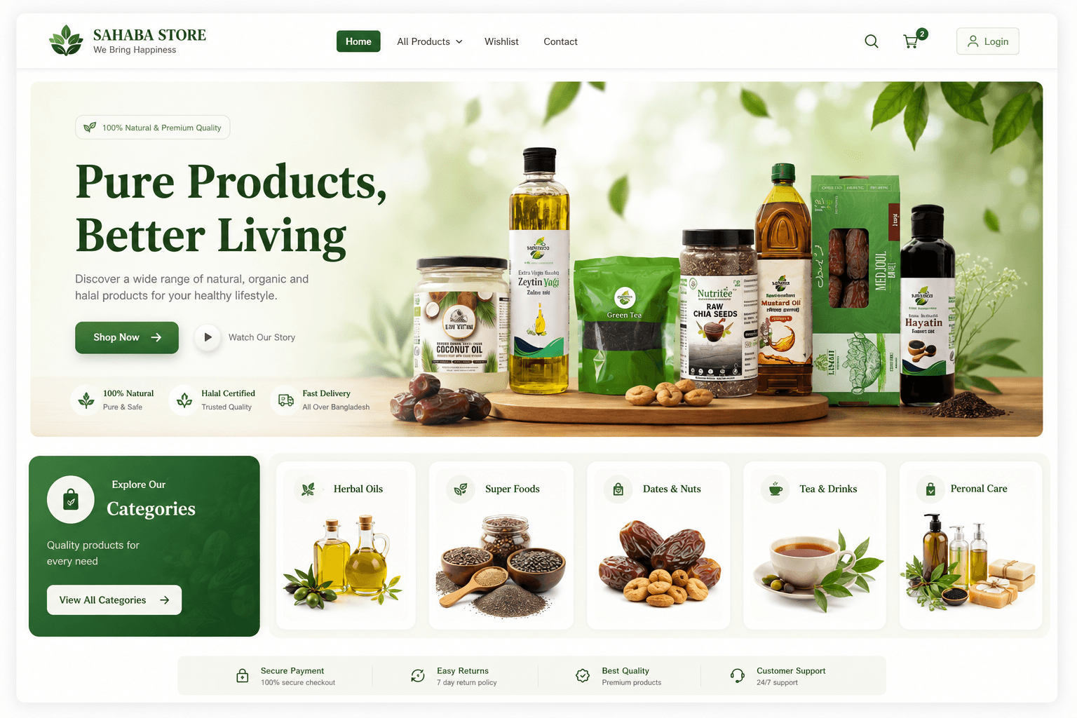 Sahaba Store project screenshot